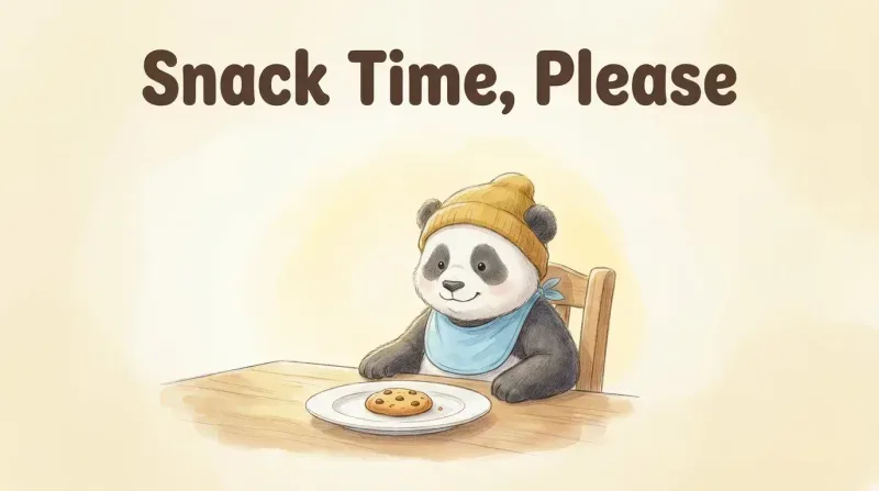 《请吃点心》绘本封面
