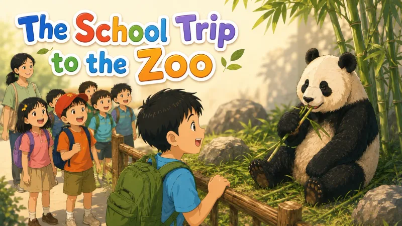 《学校动物园之旅》绘本封面