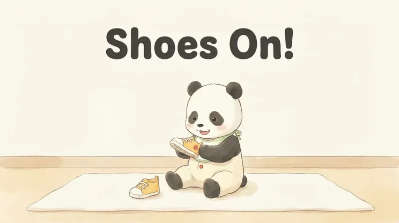 《穿鞋啦！》绘本封面