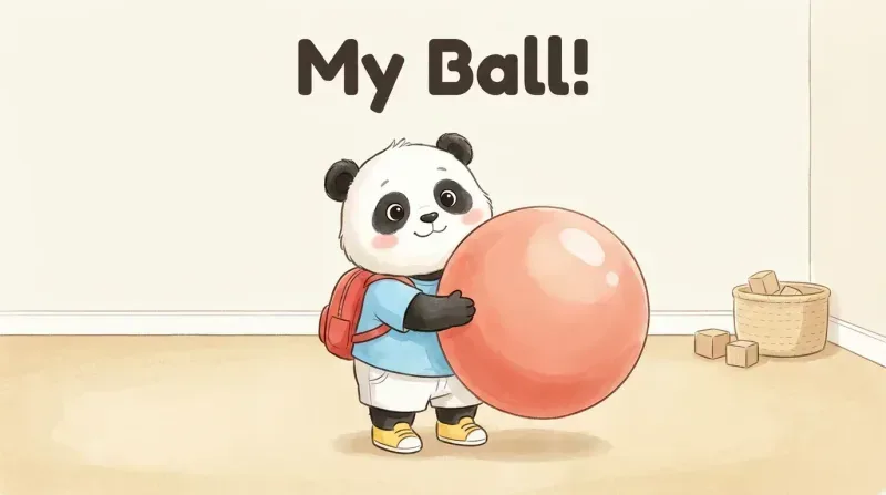 《我的球！》绘本封面