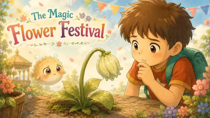 《魔法花节》绘本封面