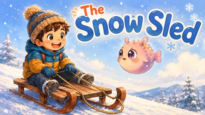 《雪橇》绘本封面