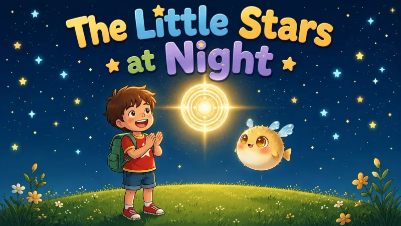 《夜空小星星》绘本封面
