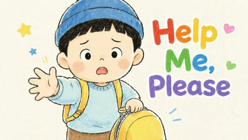 《请帮帮我》绘本封面