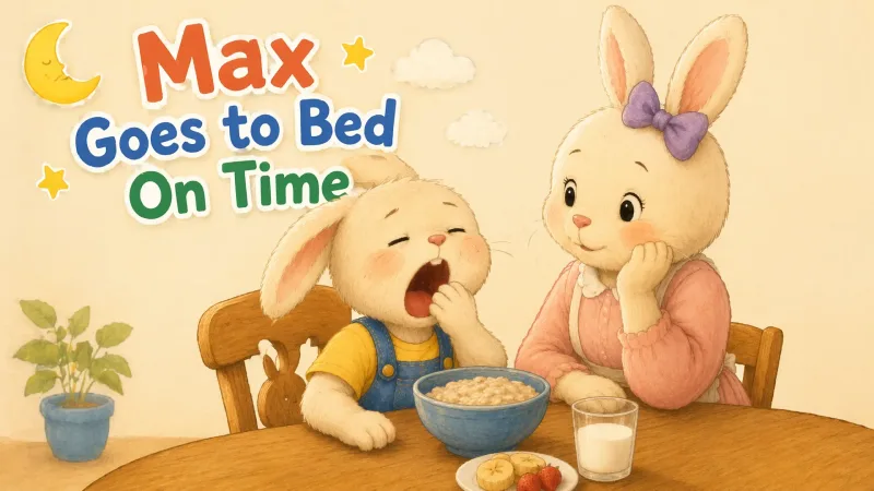 《Max要早睡》绘本封面