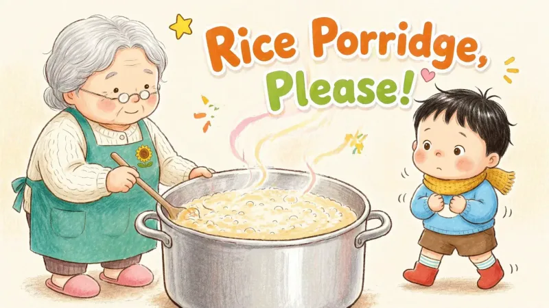 《米粥，请！》绘本封面