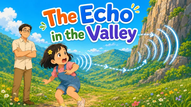 《山谷的回声》绘本封面