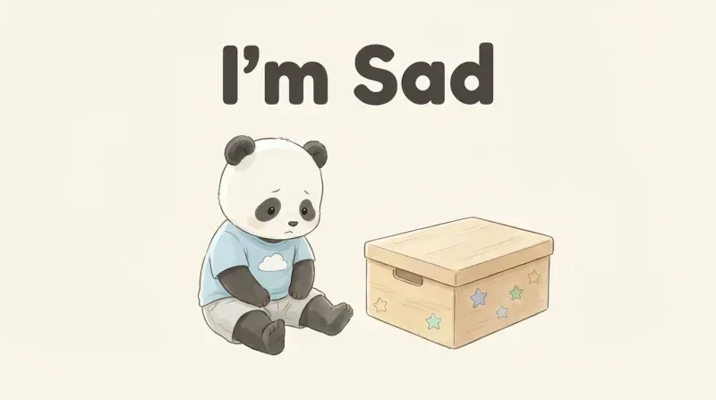 《我好难过》绘本封面